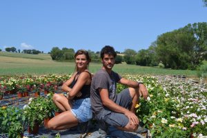 Regina e Nicola Moroni, titolari di Le Rose di Regina