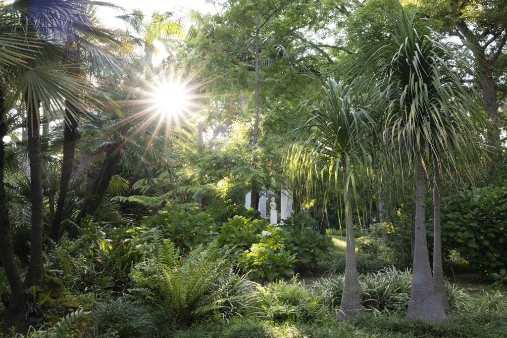 giardino dell'hotel parco dei principi