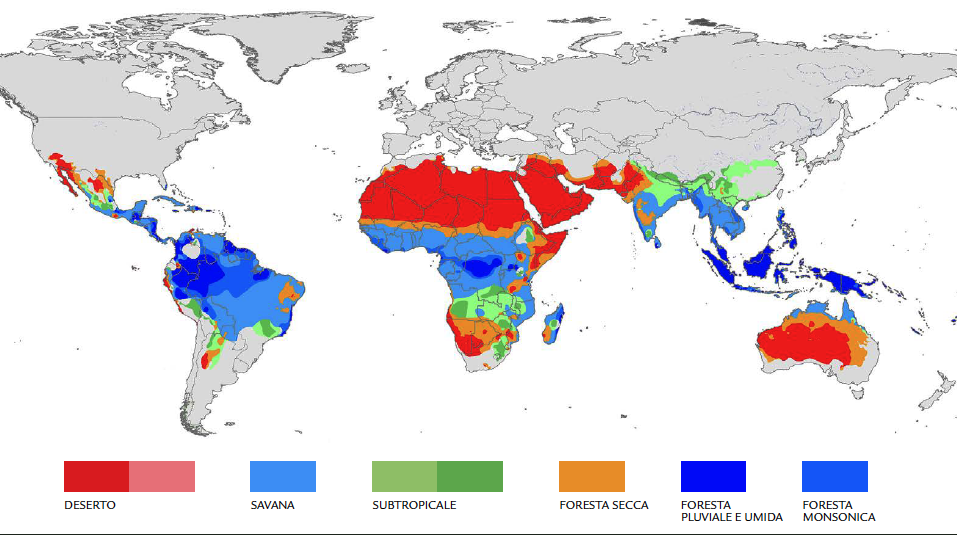 mappa climatica del mondo