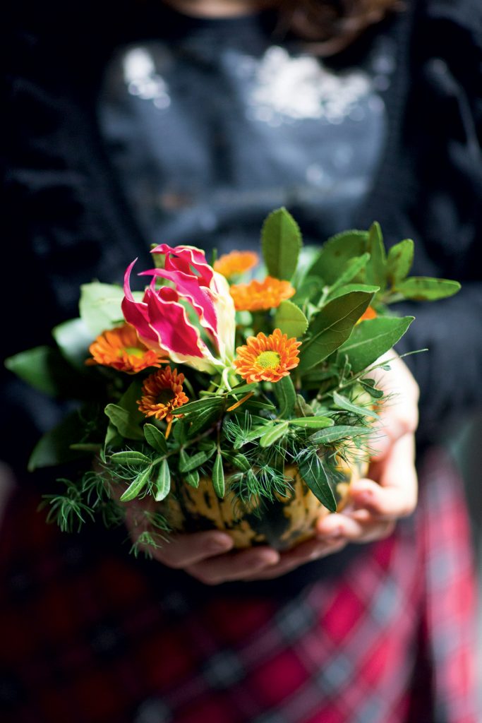 natale decorazioni floreali