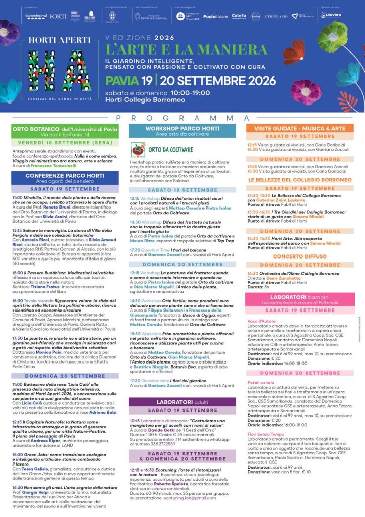 programma Horti Aperti