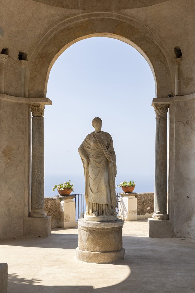 statua di Cerere a Villa Cimbrone
