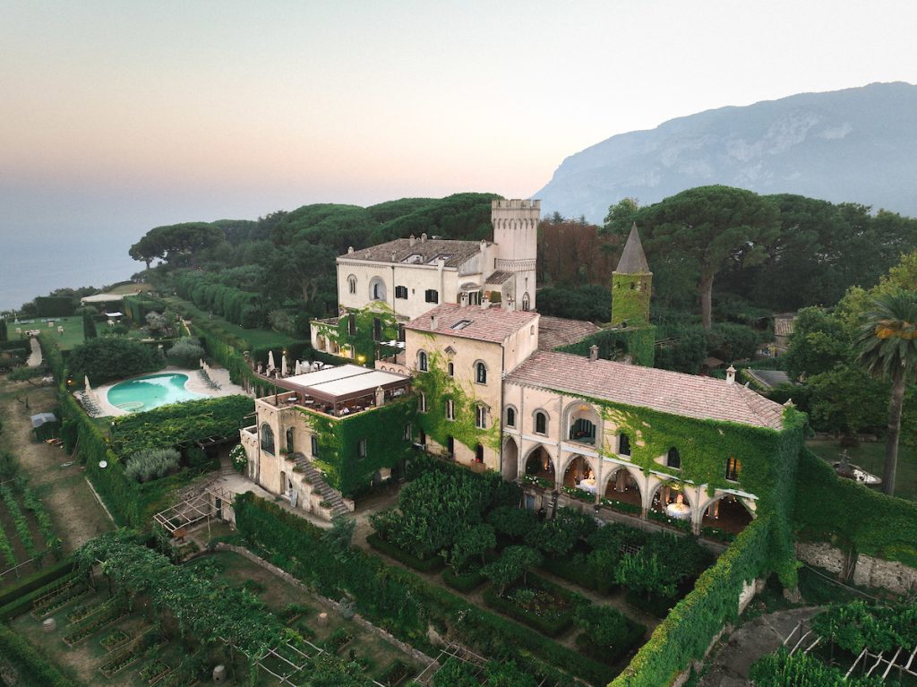 vista dall'alto di Villa Cimbrone